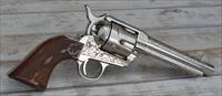 49EASY PAY Cimarron Buffalo Bill Signature Series Frontier ENGRAVED IN AUTHENTIC CUSTOM PATTERN PRE-WAR FRAME NICKEL 45 LONG COLT PP411LNBB  Img-5