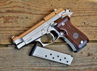 1. Easy Pay 72 Beretta Conceal & Carry slim Self Defence back up carry  Model 85FS Cheetah compact pistol .380 ACP Handgun 3.8 Barrel 8 Rounds Walnut wood Grip Nickel Finish J85F212 Img-1