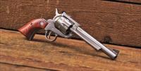 EASY PAY 65 DOWN  6 Shooter RUGER MODEL BLACKHAWK EXCLUSIVE Cowboy Action Shooter  Revolver  KBN36X 357 magnum with 9mm conversion cylinder Revolver combo 6.5 Stainless Steel Barrel Rosewood Wood Grips  RUG SS 0320  Img-4