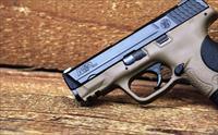 EASY PAY 32 DOWN LAYAWAY  Smith and Wesson Compact Easily CONCEALED CARRY Self Defence FIREPOWER .40 S&W  3.5 Barrel  Ambidextrous Controls M&P40C Palm Swell Grip 10 rd Polymer Duo Tone Flat Dark Earth Finish Two Tone FDE 10190 Img-4