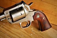  EASY PAY 60 Ruger Engraved Bisley cowboy Revolver  45 LC Long Colt handgun fire power Target rear sight Patented 6 Shot NIB Stainless Steel Blackhawk 0470 Traditional SS Cold hammer forged  Wood Rosewood Plastic Hard Case Img-2