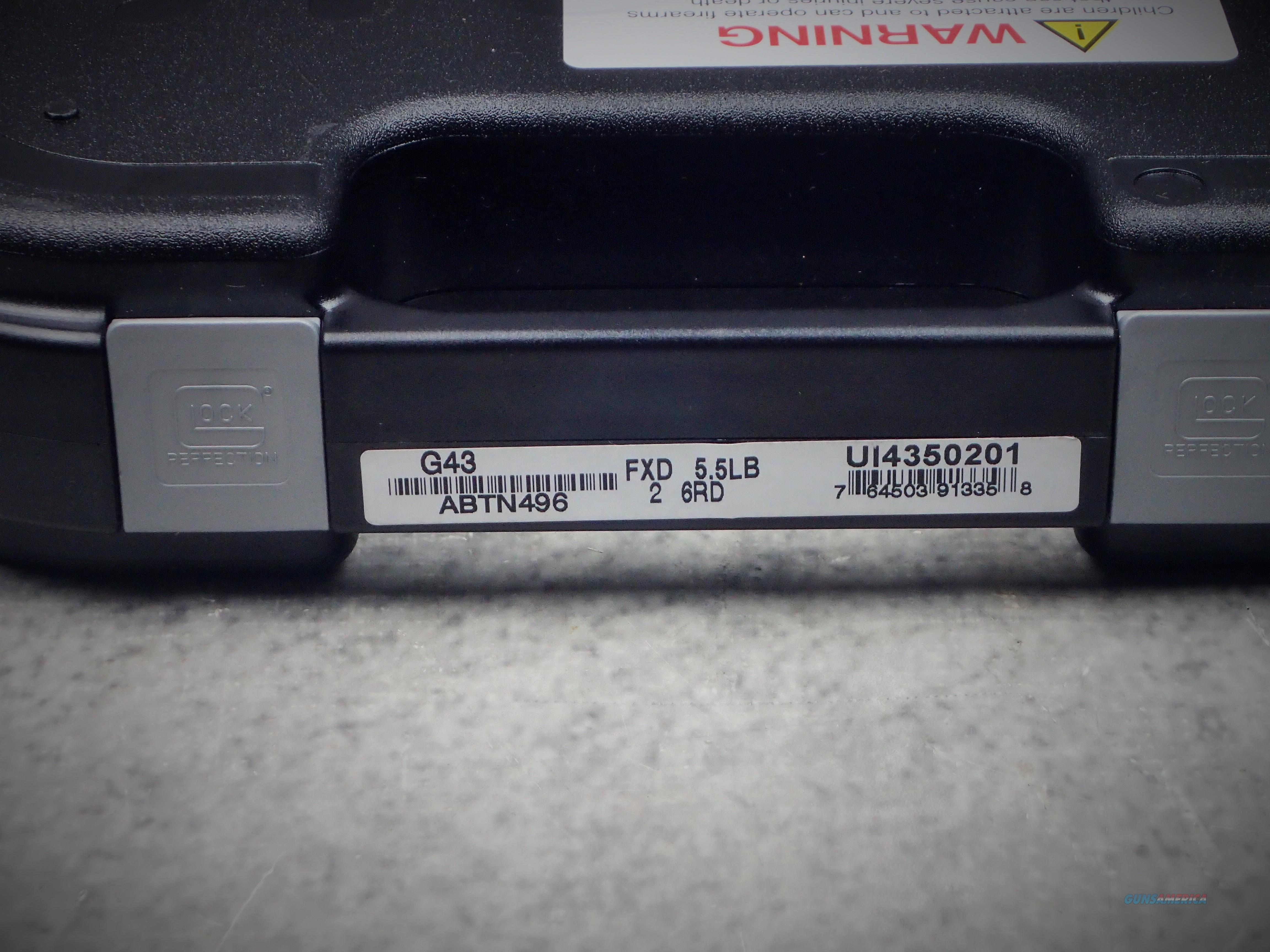 Glock G43 Single Stack 9mm UI4350201 /EASY PAY $49 Monthly