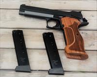 1. 89 EASY PAY SIG SAUER P210A P210 Series Target Grade Custom Trigger WALNUT Wood grips Fiber Optic and Adjustable Sights 9MM  BARREL 5 Stainless Steel  8+1  210A-9-TGT Img-6
