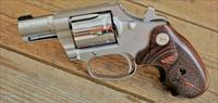 69 Colt Cobra Conceal & Carry Wood Medallion Grips High Polish 38 Spl+P Revolver  Double action Hammer Pulls Back for smooth Shooting stainless steel frame Brass Bead COBRASC2BB Img-12