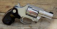 69 Colt Cobra Conceal & Carry Wood Medallion Grips High Polish 38 Spl+P Revolver  Double action Hammer Pulls Back for smooth Shooting stainless steel frame Brass Bead COBRASC2BB Img-13