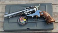 55 EASY PAY RUGER VAQUERO 45 Colt LC Engraved walnut grip 5.5 FS S/S IL. BICENTENNIAL 1 OF 500 CELEBRATING 200 YEARS OF ILLINOIS STATEHOOD 5163 Img-7