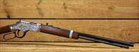 Henry Silver Eagle Lever Action Rifle .17 HMR 20 .17 Hornady Magnum Rimfire caliber Octagonal Barrel 12 Rounds Nickel Engraved Receiver Walnut  Golden Boy platform H004SEV  EASY PAY  67 Img-2