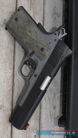 $47 EASY PAY MADE IN THE USA Kimber Custom LW Night Patrol 1911 open carry conceal carry Home Defense Red Fiber Optic Front Sights 5 Stainless steel match grade Barrel 45 acp Brown Hogue Grips 3700705