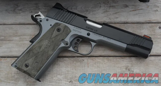 $47 EASY PAY MADE IN THE USA Kimber Custom LW Night Patrol 1911 open carry conceal carry Home Defense Red Fiber Optic Front Sights 5 Stainless steel match grade Barrel 45 acp Brown Hogue Grips 3700705