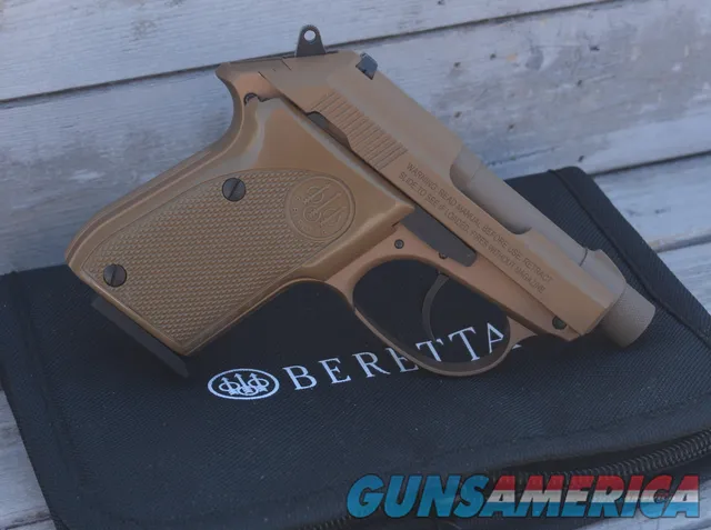 34 EASY PAY Beretta 3032 Tomcat Covert .32 ACP concealed carry Threaded Barrel 7 Rounds FDE Polymer Grips  J320126 Img-5