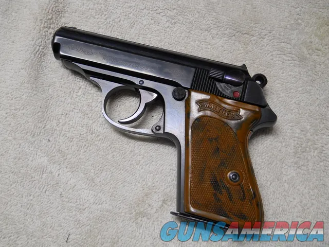 PRE WW2 WALTHER PPK 7.65 WITH MAGAZINE.  GI BROUGHT BACK FROM WW2