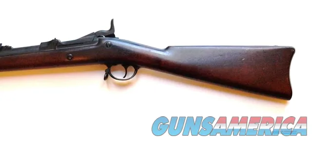 SPRINGFIELD U.S. TRAPDOOR RIFLE MODEL 1878 WITH ORIGINAL BAYONET AND SCABBARD