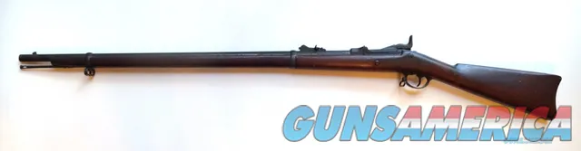 SPRINGFIELD U.S. TRAPDOOR RIFLE MODEL 1878 WITH ORIGINAL BAYONET AND SCABBARD