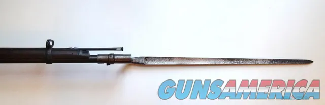 SPRINGFIELD U.S. TRAPDOOR RIFLE MODEL 1878 WITH ORIGINAL BAYONET AND SCABBARD