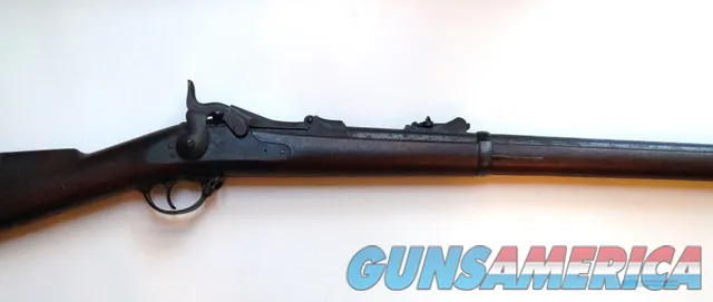 SPRINGFIELD U.S. TRAPDOOR RIFLE MODEL 1878 WITH ORIGINAL BAYONET AND SCABBARD