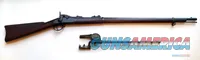 SPRINGFIELD U.S. TRAPDOOR RIFLE MODEL 1878 WITH ORIGINAL BAYONET AND SCABBARD