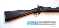SPRINGFIELD U.S. TRAPDOOR RIFLE MODEL 1878 WITH ORIGINAL BAYONET AND SCABBARD