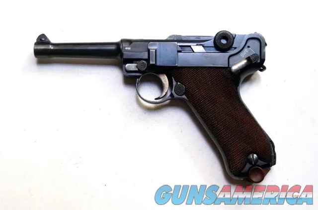 1920 A.F. STOEGER AMERICAN EAGLE GERMAN LUGER WITH SAFE & LOADED MARKINGS