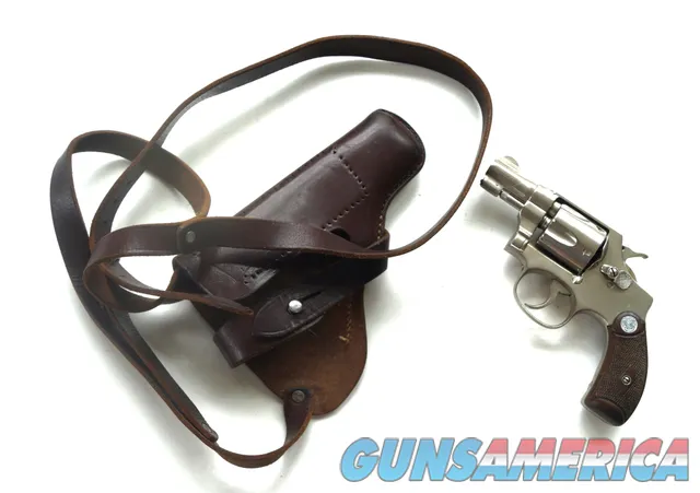 SMITH & WESSON (PRE WAR) TERRIER REVOLVER WITH SHOULDER HOLSTER