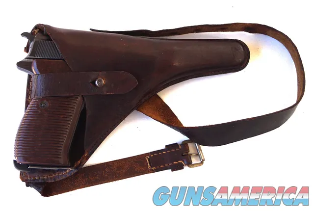44 BYF (MAUSER) P38 WITH DEATH HEAD HOLSTER