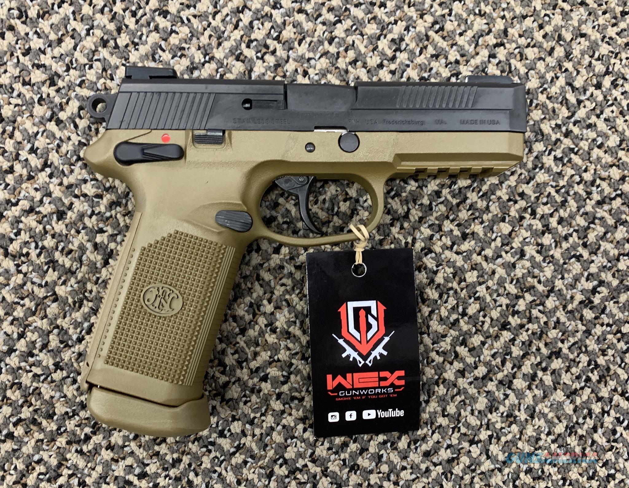 FN FNX 45 .45 ACP FDE BLACK SLIDE TRUGLO TFX NIGHT SIGHTS NEW IN BOX