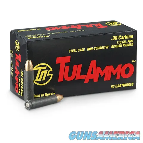 TulAmmo .30 Carbine Ammunition 500 Rounds