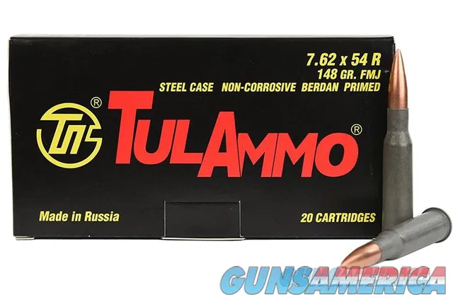 TulAmmo C.1 7.62x54mm Ammunition, 180 Rounds