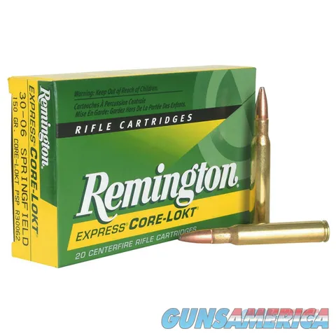 Remington R30062 .30-06 Ammunition, 120 Rounds
