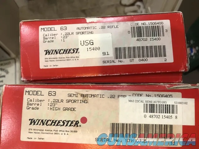Winchester model 63 high grade and grade one