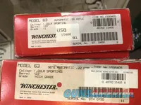 Winchester model 63 high grade and grade one