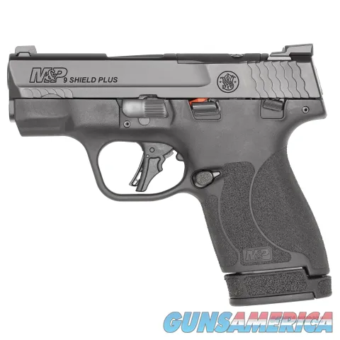 Smith and Wesson M&P9 Shield Plus Optics Ready, 9mm, Tru-Glo Tritium Night Sights, With Thumb Safety NEW 13536
