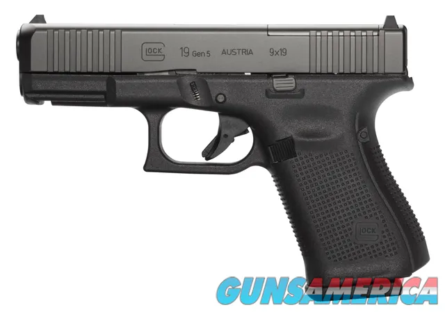 Glock 19 Generation 5 MOS, 9mm NEW Ten Round Magazines PA195S201MOS