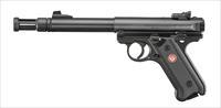 Ruger Mark IV Target, .22 Long Rifle, With Flash Suppressor NEW 40176