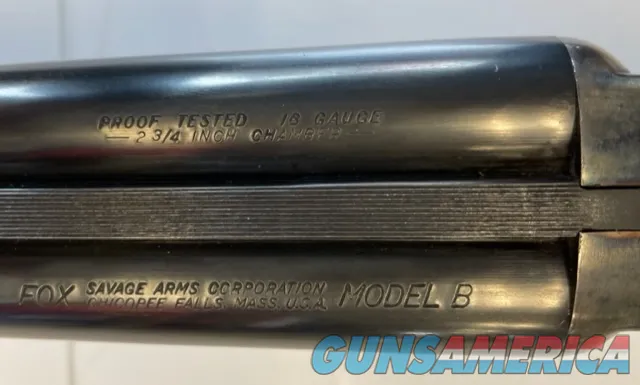 Fox Model B 16 Gauge (waterfowl engraving)