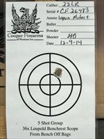 COOPER M57M TRP3 IN .22LR, LAMINATE STOCK IN BUMBLE BEE PATTERN. TACK DRIVING SINGLE SHOT Img-7