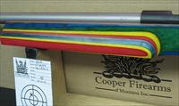 COOPER MODEL 57M TRP3 IN .22LR WITH LAMINATE STOCK IN THE CONFETTI PATTERN. COLORFUL & ACCURATE Img-2