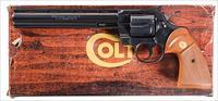 COLT PYTHON 8 INCH BLUED IN .38 SPECIAL TARGET CONFIGURATION.  Img-1