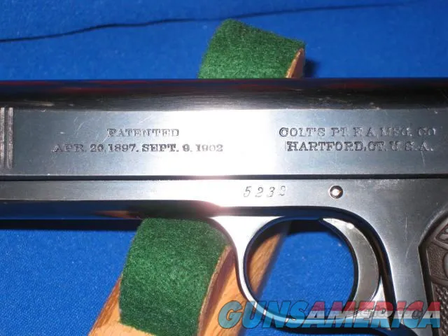 COLT M1902 SPORTING AUTOMATIC PISTOL IN .38 CALIBER, FIRST YEAR PRODUCTION   Img-8