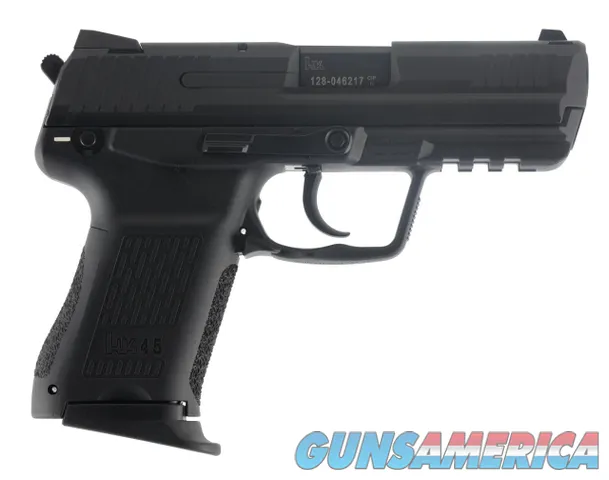 HK 81000018 HK45 Compact *MA Compliant 45 ACP 3.94" 8+1 (2) Black Black Steel Slide Black Polymer Grip