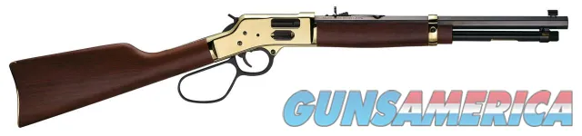 Henry Side Gate Carbine 44 Mag/44 Special 16.50" Blued Octagon Barrel | Polished Brass & American Walnut | Large Loop Lever