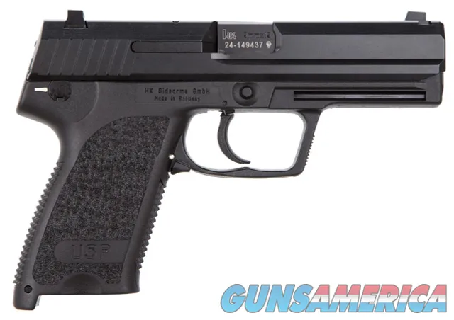 HK USP9 V1 SA/DA 9mm Luger 4.25" Barrel | Overall Black Finish | Includes 2 Mags & 3 Dot Sights