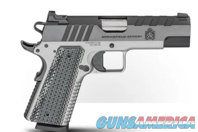 Springfield 1911 Emissary 45 ACP 4.25" Barrel | Blued Carbon Steel & Stainless Steel