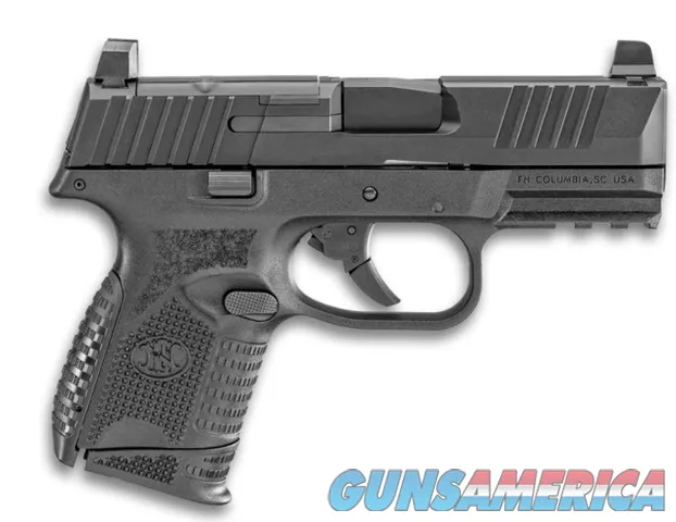 FN 509® Compact MRD 9mm 3.70" 15+1,12+1 Black Steel Slide