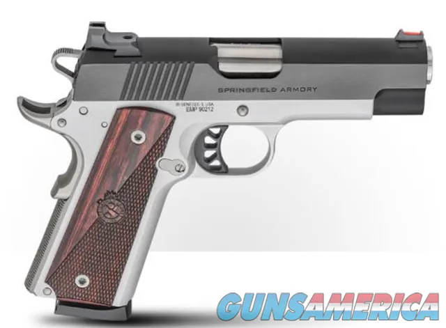 Springfield 1911 Ronin EMP Satin 9MM 4" Barrel | Blued Carbon Steel & Stainless Steel & Wood Grips