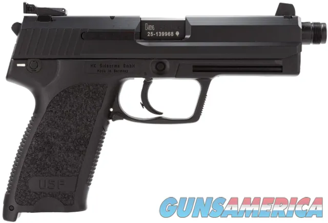 HK USP Tactical V1 SA/DA 45 ACP 5.09" TB 12+1 (2) Black Polymer Frame