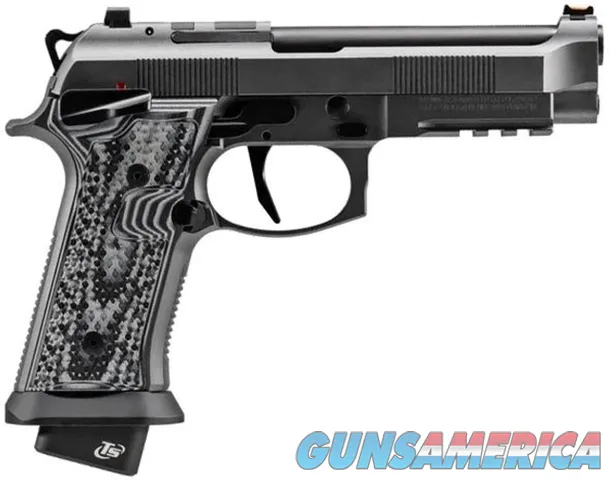 Beretta USA 92XI Squalo 9mm Luger 22+1 4.70" Barrel | Matte Black With Black/White Grips