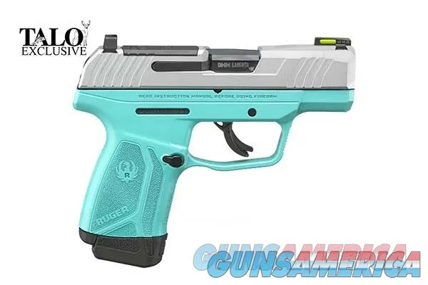 Ruger Max 9 Turquoise Semiauto Pistol 9mm 3.20" 3511 NIB $425