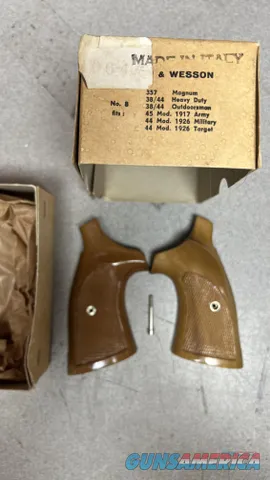 Sile S&W wood grips revolver older NEW