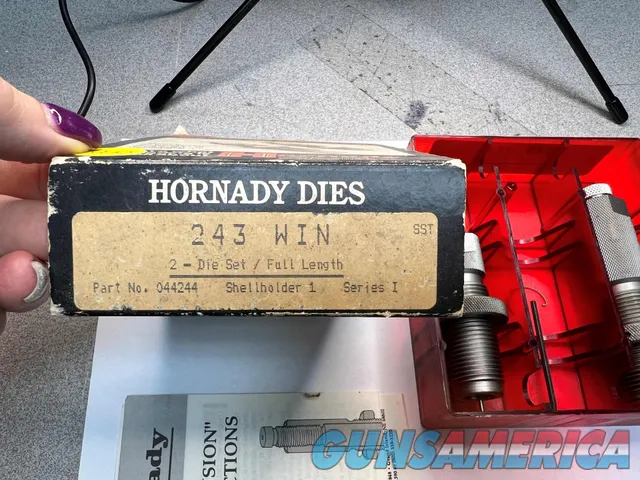 Hornady 243 Win die set as new Img-2