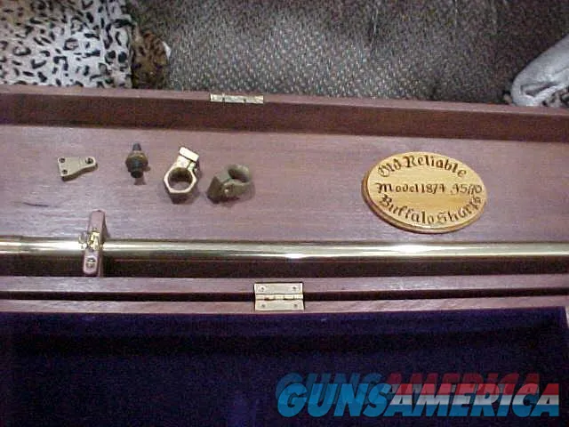 SHARPS WOODEN CASE WITH A NAVY ARMS 4X15 SCOPE   Img-1